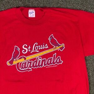 Velva Sheen St Louis Cardinals T-Shirt Mens XL Red Excellent 1988 Vintage MLB